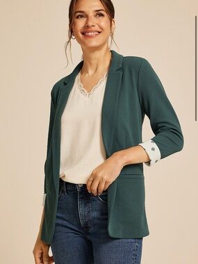 Maurices Sage Green Open Blazer